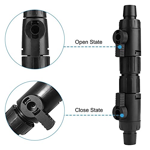DONGKER Aquarium Fish Tank Hose Pipe Quick Release Connector, Aquarium Filters Hose Connector Adapter for Saltwater Freshwater 16mm - Image 2