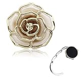 DIFLAX Crochet de sac à main, Accroche sac pliable en métal Anti-dérapant, idée Cadeau pou...