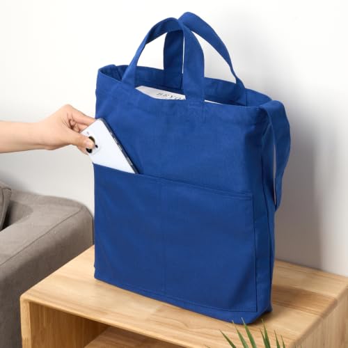 Image of Lily queen Natural Canvas Tote Bag for Crafting Reusable Grocery Shoulder Bags 2pcs