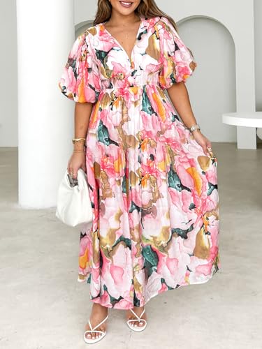 Image of Sissyaki Women's Floral Maxi Dress 2026 Summer Spring Wedding Guest Dress