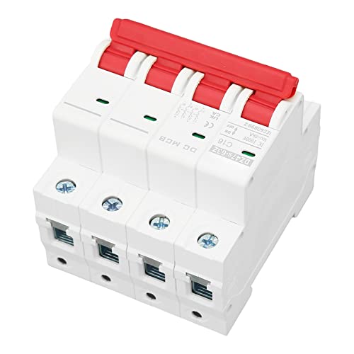 Disjoncteur miniature DC 4P 16A 1000V rail DIN avec extinction d'arc pour système solaire