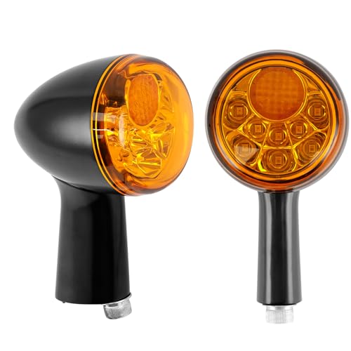 Riloer 1 paire de clignotants arrière LED pour moto Compatible avec Harley-Davidson XL883 XL1200 Sportster 1992-2021, clignotants universels feux de freinage...