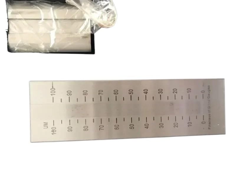 Single Groove Fineness Gauge, grindometer,fineness Meter 0-100 um(Single Slot 0-100um)
