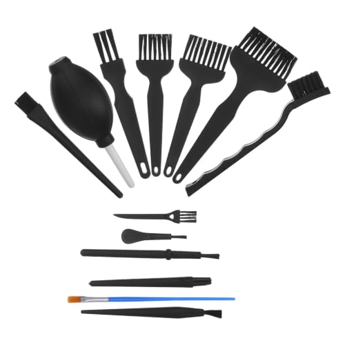 Happyyami Anti-Static Cleaning Brush for Keyboard and Laptop with Ergonomic Crank Round Handle, Pp Material, Compact Design for Industrial Use and Lab Electronics Dust Removal