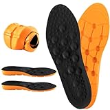 4D Acupressure Massage Insoles for Men and Women Plantar Fasciitis Relief, Flexible Massage Point Design, Shock Absorption, Trim to Fit, Energy Return Shoe Insoles Full Rebound, Women 8-11 Men 6-9