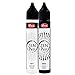 Viva Decor®️ Zen-Pen Set (Yin und Yang, 2x28 ml) Perlen Stifte zum Basteln - Dot Painting - Dotting Tools- Dotting Tool für Steine, Holz, Leinwand, UVM.