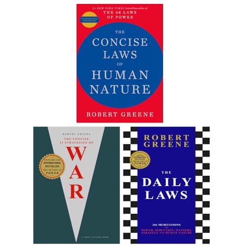 The Modern Machiavellian Series 3 Books Collection Set By Robert Greene (The Concise Laws Of Human Nature, The Concise 33 Strategies Of War & The Dail