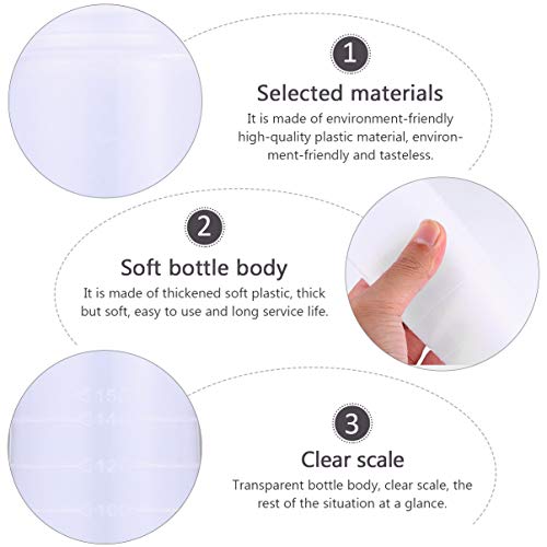 Lurrose 12 Pçs Container Paint Diy Supplies Storage Squeeze Size S Glue Dropper For Dye Holder Color