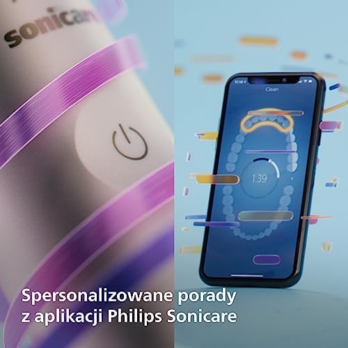 Philips Sonicare DiamondClean Prestige 9900 elektryczna soniczna szczoteczka do zębów z wysokiej klasy główką szczoteczki A3 typu All-in-One i etui do ładowania w kolorze szampańskim (model HX9992/11)