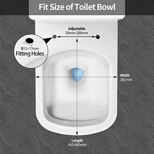 SADALAK Toilet Seat Soft Close,White Square Quick Release Toilet Lid with Simple Top Fixing and Adjustable Hinges Toilet Seat Cover