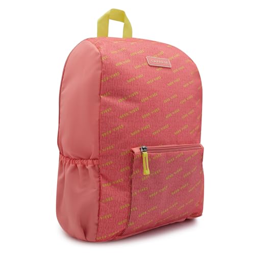 Image of Caprese Zoe Laptop Backpack | Backpack for Women | Peach (Large)