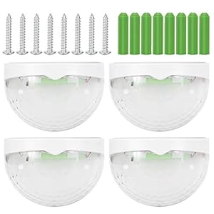 Zonne-verlichting, Solar Buiten Binnenplaats Lamp, Lichtregeling Modus Halve Cirkel Omheining Lamp 4 Stuks Voor Dek, Tuin, Tuinpad, Oprit, Patio