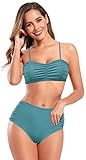 🎱 Los bajos de bikini de cintura alta ocultan perfectamente la barriga y alargan las piernas. El diseño de cintura alta extiende las líneas de las piernas, este traje de baño bikini puede enfatizar las líneas del cuerpo y ofrece a los usuarios una experiencia de uso más cómoda.
