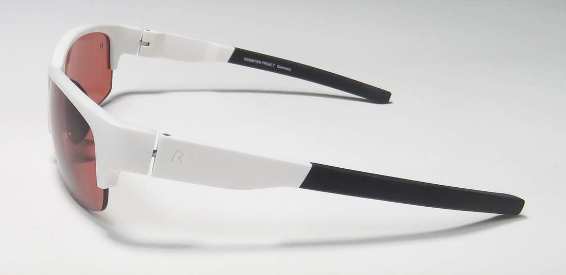 Rodenstock Proact R3275 Mens/Womens Sport Half-rim 100% UVA & UVB Lenses Sunglasses/Sun Glasses (67-6-125, White/Black)