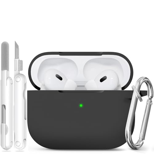 for Airpods Pro 2 Case, Soft Silicone Case for Apple AirPods Pro 2nd/1st Generation (2023/2022/2019) Case Cover with Cleaning & Keychain, Shockproof & Anti-Scratch by Ekoonpft - Used condition - US$7.00
