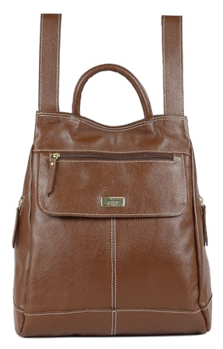 Mochila Feminina Betania Couros Marcela (Conhaque)