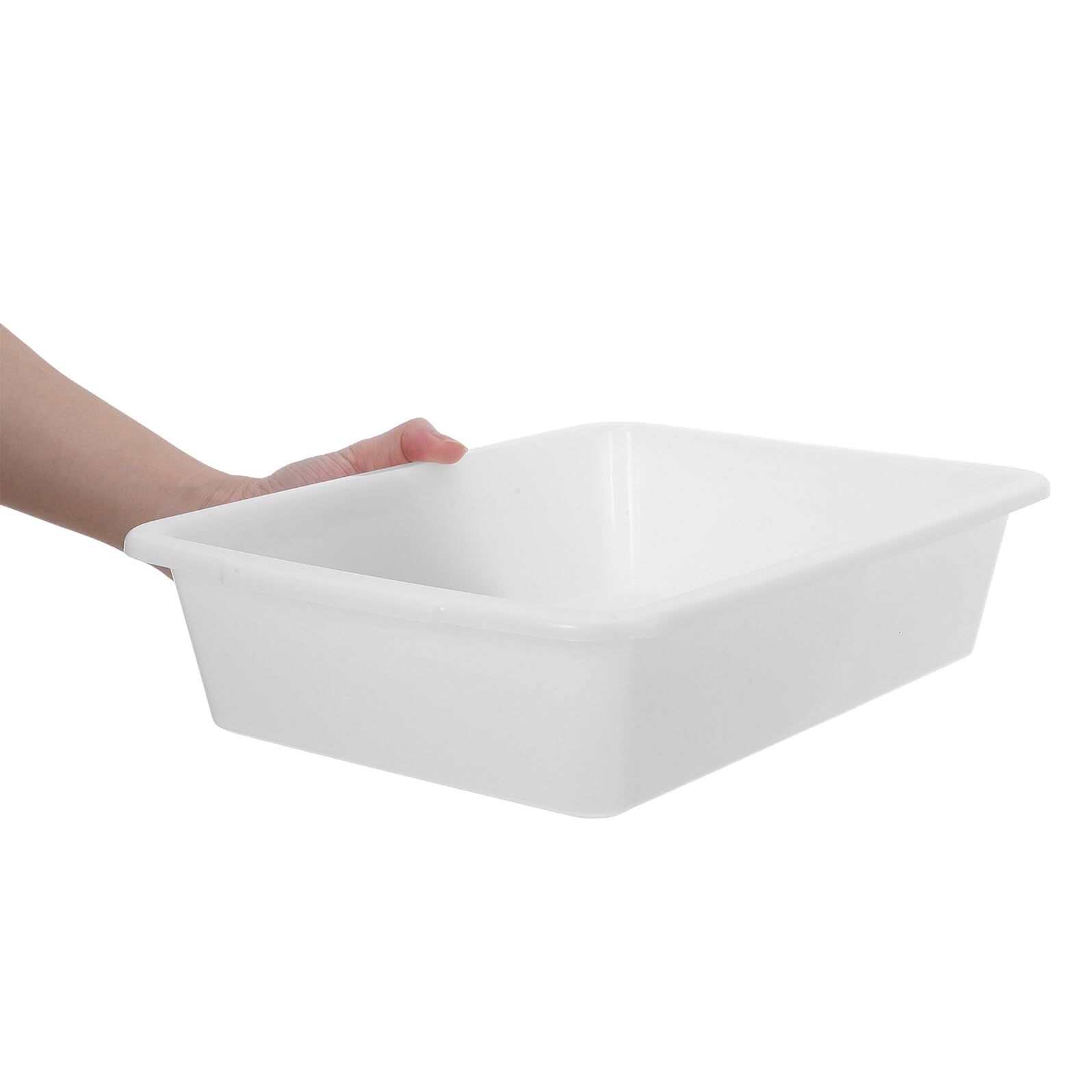 SHINEOFI 4 Stück Rechteckiges Laborschalen aus Chemikalienbeständigem Kunststoff – 35x25x8,4cm Probenschalen Organizer für Laborgeräte zur Sicheren Reagenzien Aufbewahrung