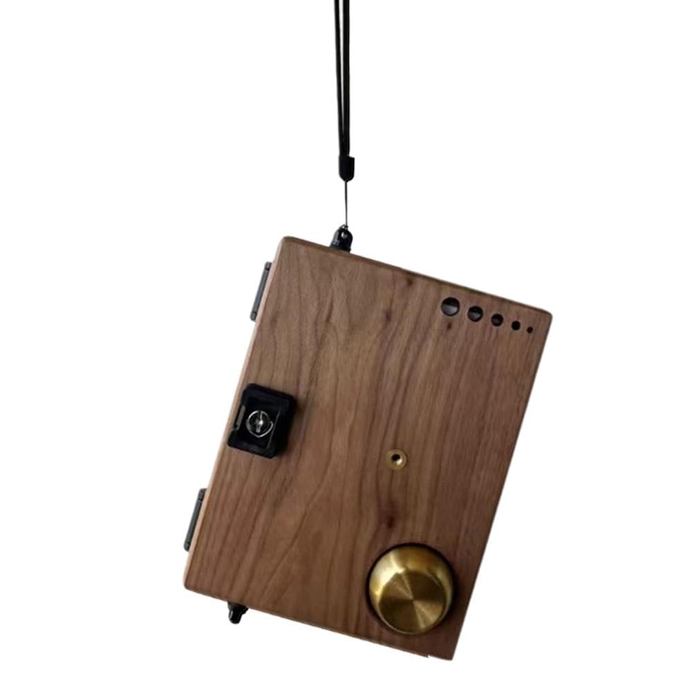 Paleta de acuarela portátil de madera de nogal negro de 27 rejillas, bandeja de pintura de viaje plegable con área de mezcla y recipiente de lavado de pinceles, rejilla desmontable para multipintura