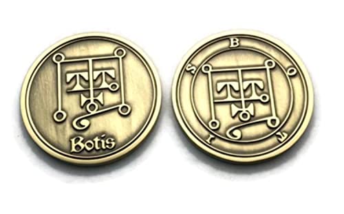 BOTIS Demon Sigil King Solomon Coin Seal Talisman