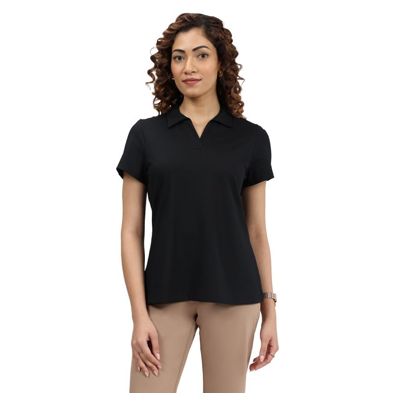 BlissClub Women's Solid Modern Fit T-Shirt-picture-17