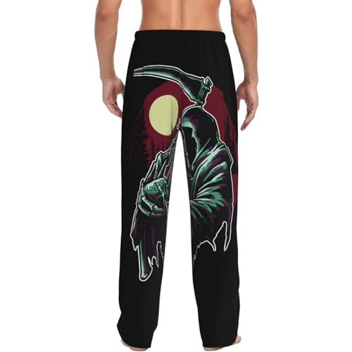 Grim Reaper Men's Pajama Pants Lounge Pjs Bottoms Sleepwear Bottom Pants With Pockets3
