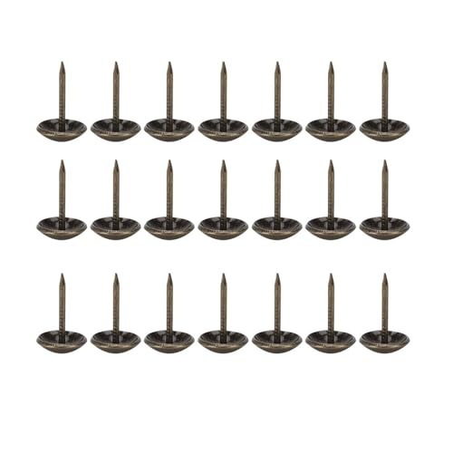 100 Pièces Clou de Rembourrage Antique en Laiton Fer Meubles Décoratifs épingle à Dessin Accessoires, Accessoires Professionnels (Bronze)
