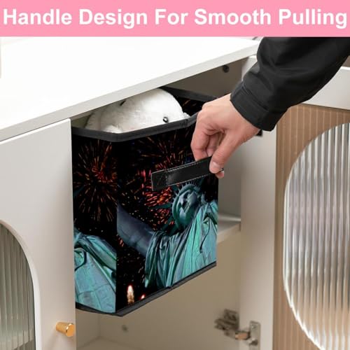 Cube de rangement en tissu pliable pour optimiser les placards de maison