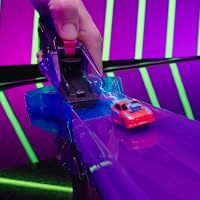 Hyper Burst Jump Strike Playset | Race and Battle! | Customizable Race Track & Micro Scale Cars | Over 600+ MPH Scale Speed! — image 7