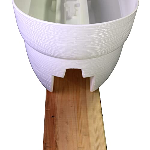 Emsco Group 2444-1 Bloomers Railing Planter With Drainage Holes – 24 Inch Weatherproof Resin Planter – Polyethylene Plastic thumb #6