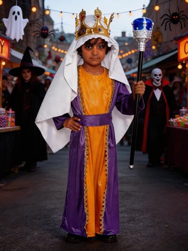 Disfraz infantil de los 3 Reyes Magos para niños miniatura 7