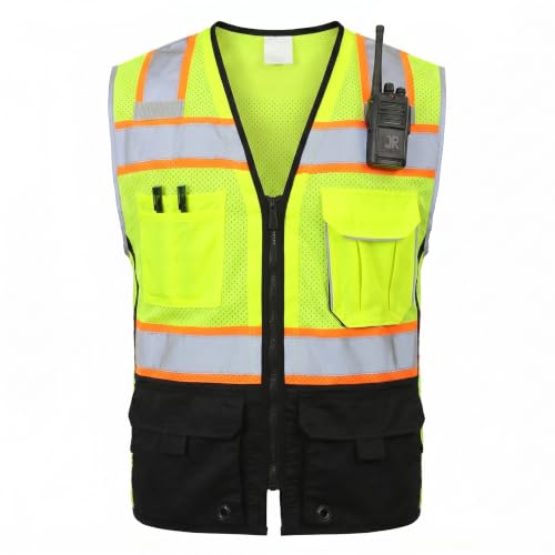 sesafety - sesafety ANSI Class 2 Safety Vest High Visibility Work Vest with 9 Pockets (50% Off Amazon Deal)