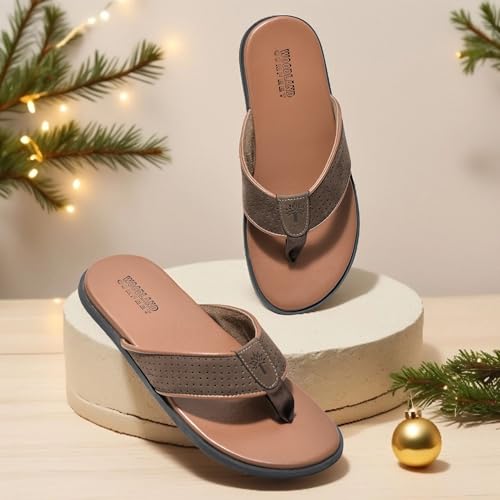 Image of Woodland Men's Leather Slippers