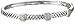 Sterling Silver and 14k Yellow Gold Diamond Station Bangle Bracelet (.18 cttw, I-J Color, I3 Clarity)