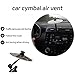 Car Air Vent Drum Cymbal, Car Cymbal Air Vent,Fun Music Gadget for Drivers and Drummers, Easy Installation and Rugged, Suitable for All Types of Vehicles(Gold,2pc)
