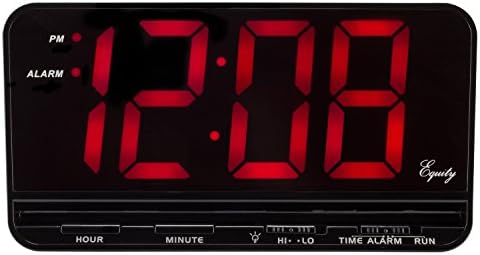 Equity 30401 3" Red LED Electric Alarm Clock, X-Large