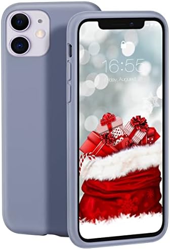 zelaxy iPhone 11 6.1 inch Case Liquid Silicone Gel Rubber Shockproof Shell Slim light with Soft Microfiber Cloth Lining Cushion Cover + screen protector Mint Green