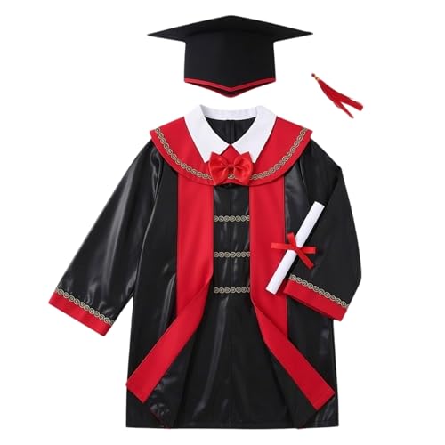 Robe doctorat fille rouge et son mortier : le cadeau idéal pour sa remise de diplôme