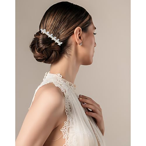 Pinzas para el cabello con diseño de mariposa y pedrería miniatura 6