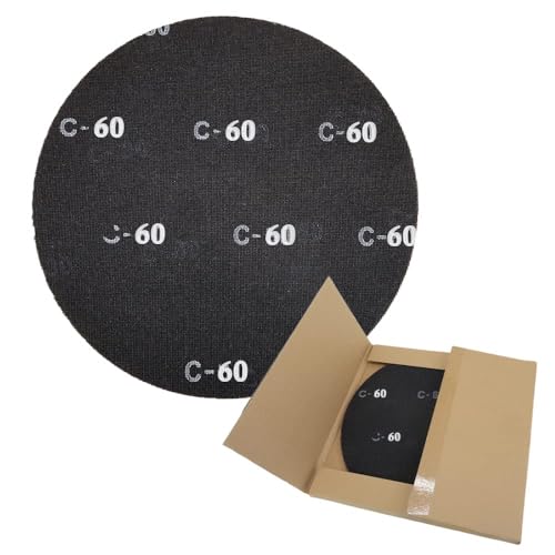 QZATACAEN 430mm（17） Zentimeter Schleifsiebscheiben - 60 Grit Siliziumkarbid Mesh Schleifscheibe für Hartholzböden - Heavy Duty Floor Buffer Pads, 10er Pack - Dauerhaftes & effizientes Schleifen