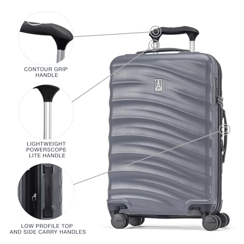 Image of Travelpro Maxlite Air V2 Hardside Expandable Carry on Luggage, 8 Spinner Wheels, Lightweight Hard Shell Suitcase, TSA lock, Shadow Grey, Carry On 20-Inch