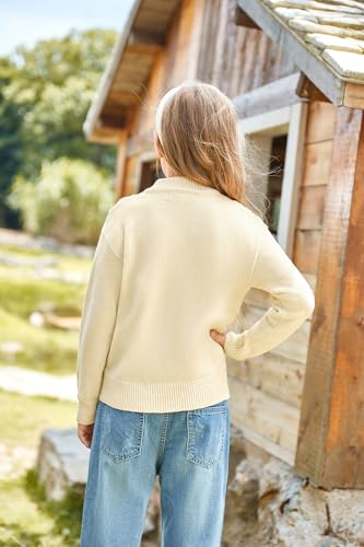 Image of GRACE KARIN Girls Knit Cardigan Sweater Zip Long Sleeve Kids School Uniform Fall Jacket Size 6-14