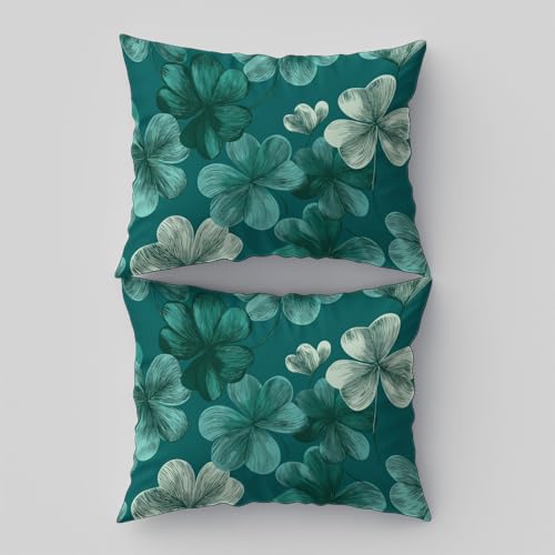 Housses de couette turquoise style campagne peint à la main pour chambre - 6