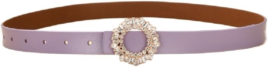 Crystal Diamond Square Buckle Decorative Belt Hundred Women's Inlay