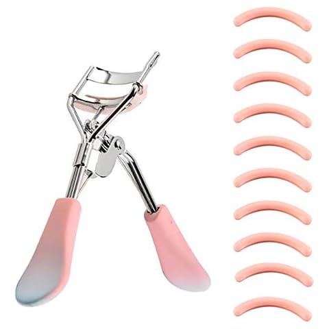 Eyelash Curler,Lash Curler with 10 Eyelash Curler Refills Eyelash Curler for Women, Fits All Eye Shapes Eye Lashes Curlers Cover