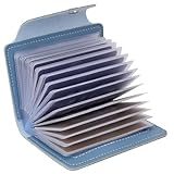 【Design compact et spacieux】Avec ses dimensions minces de 10,8 x 9 x 2,5 cm et son poids léger de 60 g, ce porte-cartes se glisse facilement partout. Il peut contenir jusqu'à 34 cartes - idéal pour vos cartes d'identité, bancaires et de fidélité.