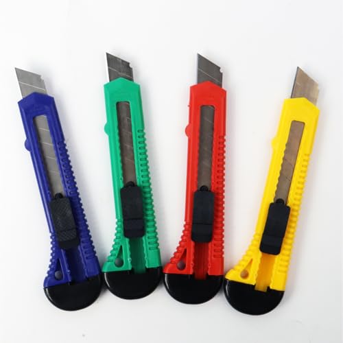 Reviews de Cutters - los más vendidos. 41 Koovi – Cutter De Plástico, 12 PZ, cúter ligero para tareas básicas, uso escolar o de oficina, modelo 806