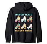 Photo Gallery never hate roller skate retro skaters vintage pattinaggio roller felpa con cappuccio Photo Gallery never hate roller skate retro skaters vintage pattinaggio roller felpa con cappuccio