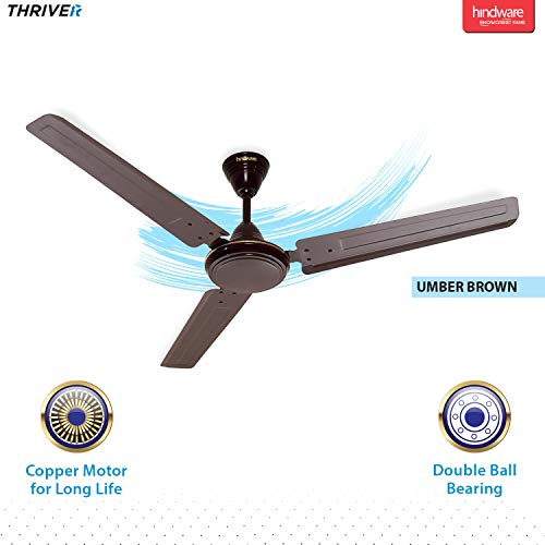 Hindware Snowcrest Thriver 1200mm Ceiling Fan (Umber Brown) - Image 3