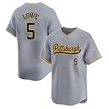 Custom Mens/Women/Youth Pittsburgh Grey Brandon Lowe Baseball Stitched T-Shirt for Sports Fan