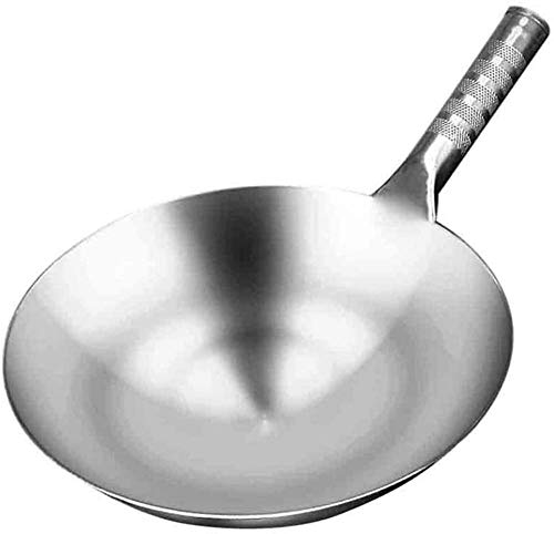 Wok tradicional de acero inoxidable 36 cm miniatura 2